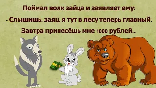 Анекдот до слёз Анекдот про волка,зайца и медведя)