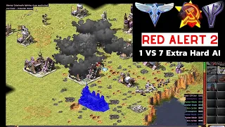 Red Alert 2 Yuri's Revenge I 1 Cuba vs 7 Brutal AI I Mayflower Map