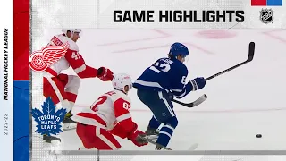 Red Wings @ Maple Leafs 10/8 | NHL Highlights 2022