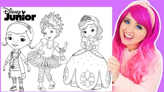 Coloring Sofia the First, Fancy Nancy & Doc McStuffins Coloring Pages | Prismacolor Colored Pencils