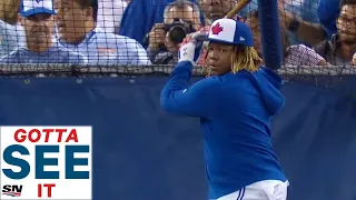 GOTTA SEE IT:  Vladimir Guerrero Jr. Hits Some Massive Home Runs In His First Blue Jays' BP