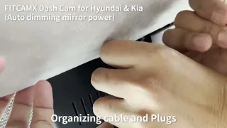 FITCAMX Dash Cam for Hyundai & Kia (Auto dimming mirror power)