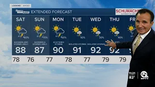 Latest Weather Forecast 11 p.m. the Evening of Friday, July 15, 2022