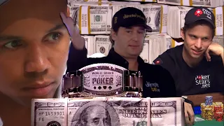 World Series of Poker Main Event 2009 Day 4 with Phil Ivey, Phil Hellmuth & Peter Eastgate #WSOP