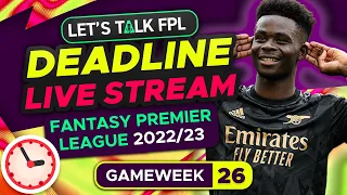 WILDCARD ACTIVE | FPL DEADLINE STREAM GAMEWEEK 26 | Fantasy Premier League Tips 2022/23