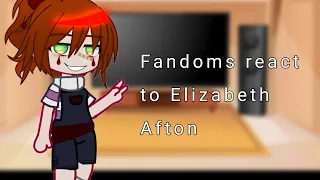 Fandoms react to each other//Fnaf// Gacha Club//Elizabeth Afton 2/8 || REPOST//Read desc