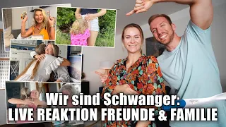 Freunde und Familie erfahren von unserer Schwangerschaft (LIVE REAKTION) | Team Tapia