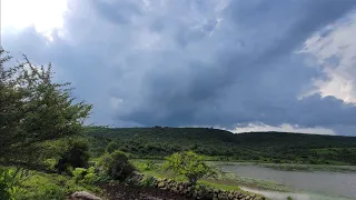 Night thunderstorm with very heavy rain in Michoacán México July 21, 2021