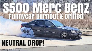 Mercedes Benz S500 IMPRESSIVE Burnouts & Drifting, Neutral Drop!