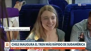 Chile inaugura el tren más rápido de Sudamérica