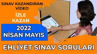 SINAV KAZANDIRAN Sorular / NİSAN 2022 Ehliyet Sınav Soruları Çöz / Çıkmış Ehliyet Soruları