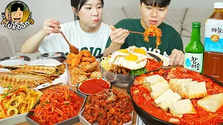 ASMR MUKBANG | kimchi jjigae, bibimbap, Grilled Fish Korean home meal recipe ! eating