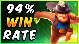 94% WIN RATE! New Top Miner Poison Deck — Clash Royale