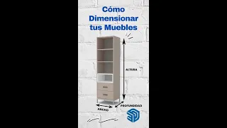 [ CÓMO DIMENSIONAR TUS MUEBLES EN SKETCHUP] Método muy práctico # Short