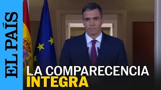 La comparecencia íntegra de Sánchez en la que anuncia que sigue al frente del Gobierno | EL PAÍS