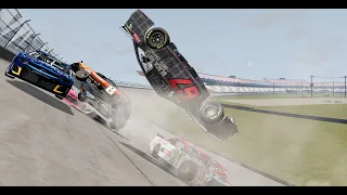 {BeamNG.Drive} Nascar Pack Racing Crashes #1