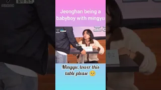 jeonghan being a babyboy with mingyu 🥺 ( Seventeen cute moments) #seventeen #gamecaterers #funny