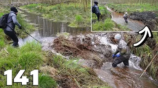 My Wife And I Rebuilt The Stream Bank - Manual Beaver Dam Removal No.141