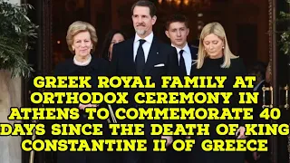The Greek Royal Family paid their respects at an Orthodox Cathedral in Athens