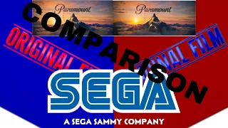 Paramount/SEGA/Original Film logo comparison 2020 vs 2022