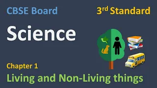 Living and Non-Living Things | Chapter 1 | Science | EVS | CBSE Board  - Grade 3 | Hindi Explanation