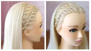 Tuto coiffure pour tous les jours (pour l'école/travail) ✨ Tresse serre-tête ✨ facile à faire