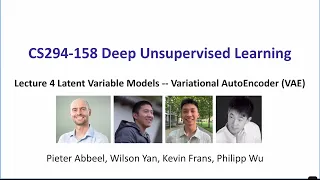 L4 Latent Variable Models and Variational AutoEncoders -- CS294-158 SP24 Deep Unsupervised Learning