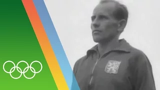 Emil Zátopek's long distance treble at Helsinki 1952 | Epic Olympic Moments