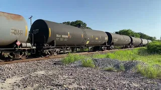 NB UP tank train at Mingo siding 5/8/24