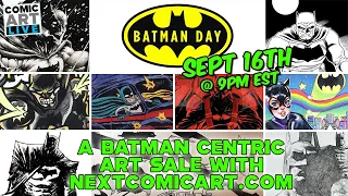 Next Comic Art - Batman Day Comic Art Drop & Art Sale