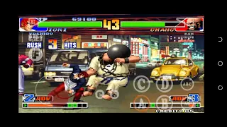 kof 98.. iori vs change.. combo and special and special tutorial.. kof is love..