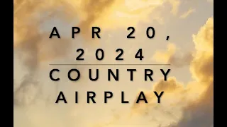 Billboard Top 60 Country Airplay (Apr. 20, 2024)