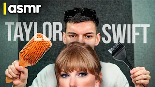 ASMR roleplay peluqueria con Taylor Swift corte de cabello en ASMR español