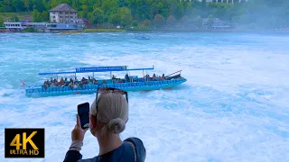 Rheinfall, Switzerland 🇨🇭The Most Beautiful Waterfall  ☀️ 2023 4K 60fps HDR Walking Tour (▸26min)