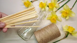 You can't imagine anything cooler 💯💥!!! What can you make from a bottle, skewers and jute? DIY