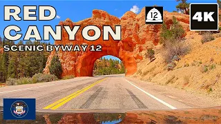 Red Canyon 4K drive (Scenic Byway 12) - Utah