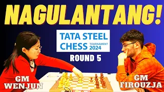 GIRL POWER! GINAPANG SA ENDGAME! Wenjun vs Firouzja! Tata Steel 2024