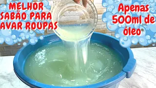 I MADE 12 LITERS OF SOAP WITH ONLY 500ml OF OIL | THE BEST WASHING SOAP YOU'VE EVER SEEN.