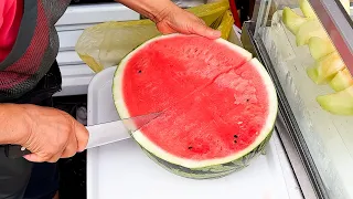 단칼에 추풍낙엽처럼 잘려나가는 과일 자르기 달인 / Amazing Cutting Skill, Fruit Ninja of Korea / Korean street food