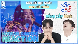 Korean singers🇰🇷 Reaction - 'MÙA HÈ ĐẸP NHẤT (Live)' - 'HÀ TRẦN🇻🇳'