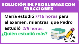 Solución de problemas con fracciones (súper fácil ✅)| Ejemplo #:1