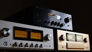 3 Awesome Retro Integrated Amps!  Featuring the Yamaha AS1200. Accuphase E480.  Luxman 550 AXII.