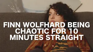 Finn Wolfhard being chaotic for 10 minutes straight