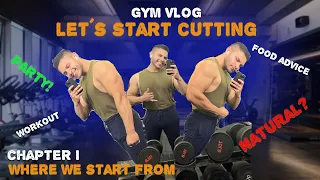 GYM VLOG | AFTER ONE YEAR BULKING WHAT IS UNDER MY FAT? Chapter 1 Let´s start cutting