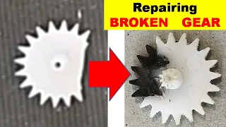 {679} How To Repair Broken Plastic Gear, Damaged Plastic Gear