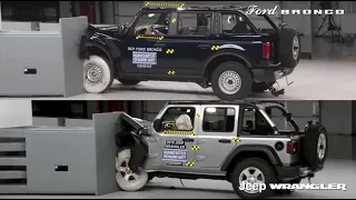 Crash Test - Ford Bronco vs Jeep Wrangler