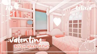 BLOXBURG | Valentine 💗 Blush Aesthetic Apartment 💟 | Speedbuild | $78k