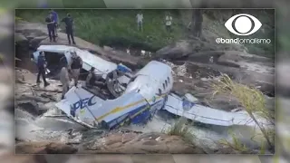 Veja imagens do avião que transportava a cantora Marília Mendonça