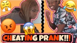 CHEATING WITH THE DOOR LOCKED PRANK ON GIRLFRIEND! *SHE CRIES*