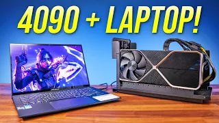 RTX 4090 Gaming Laptop 🤯 eGPU Comparison with Desktop!